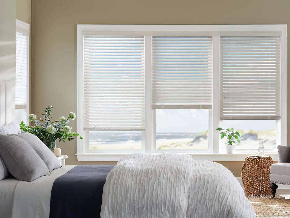 Motorized Blinds in Bedroom